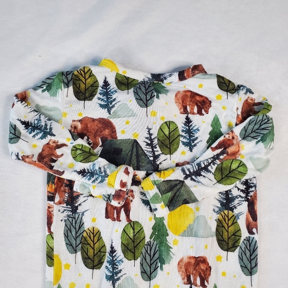 Posh Peanut Archer Bamboo Footed Sleeper Pajama Footie 0-3 Months - Picture 9 of 11